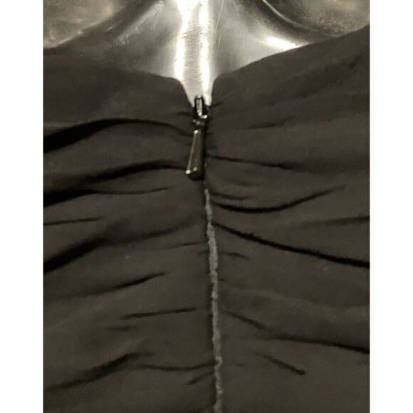 Thread One Shoulder Draped Maxi Dress 20 Formal Sheer Chiffon Mesh Goth Grunge - Picture 7 of 9